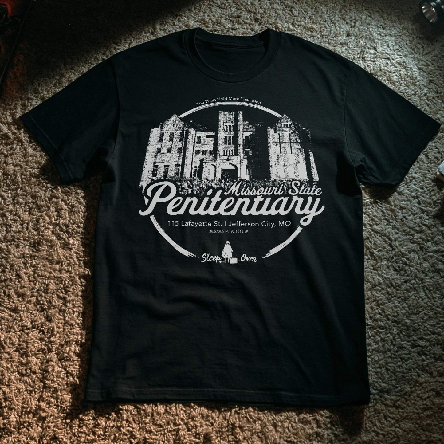 The Walls Missouri State Penitentiary haunted prison t-shirt by SleepOver Clothing.