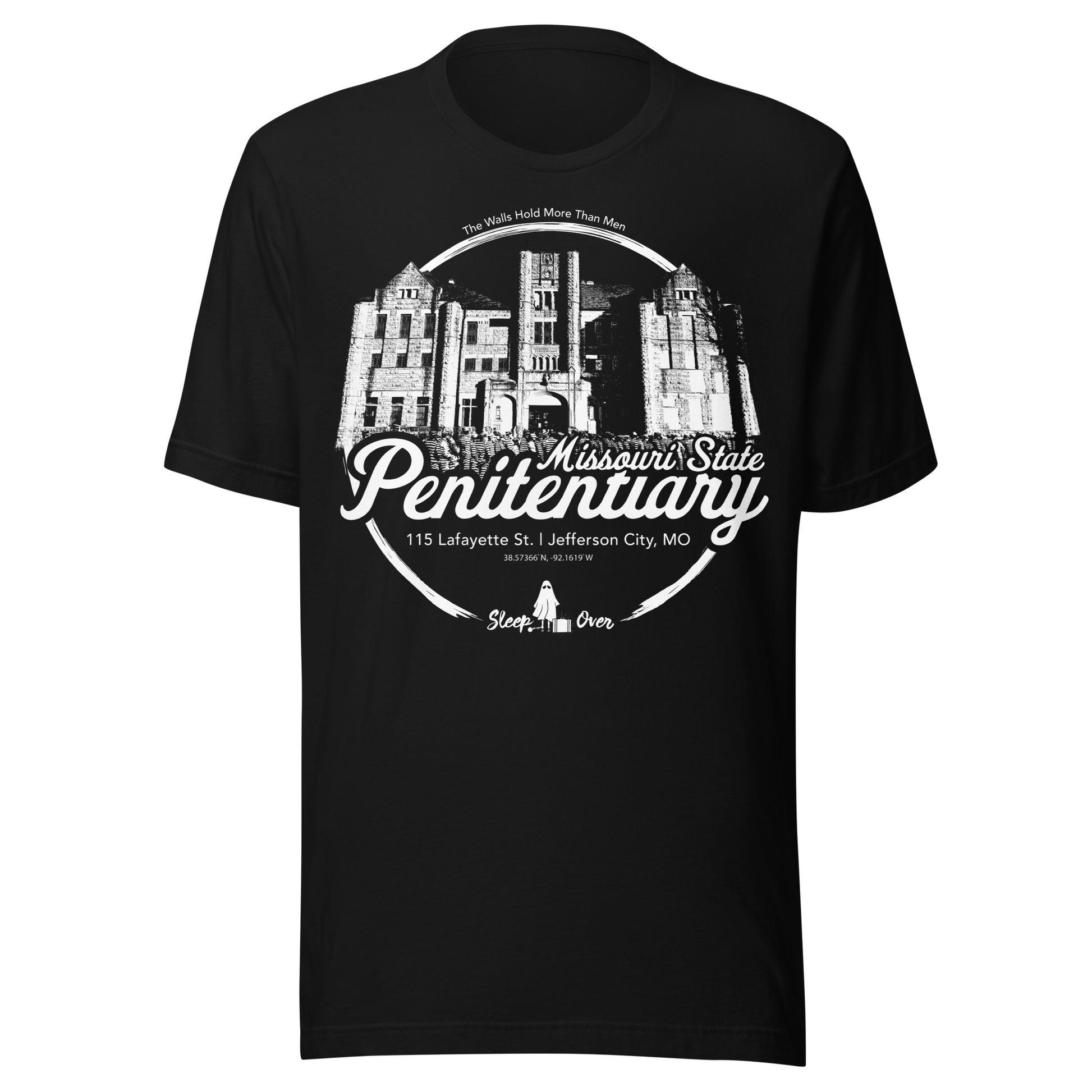 The Walls Missouri State Penitentiary haunted prison t-shirt by SleepOver Clothing.